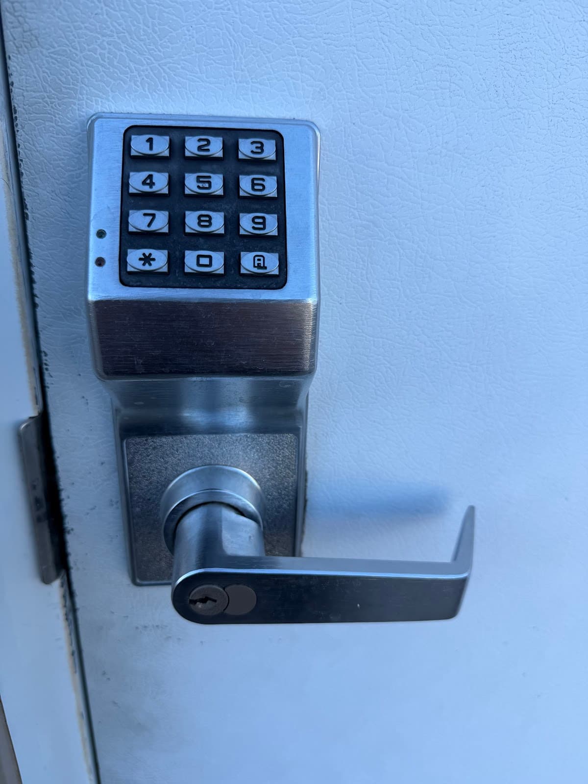Commercial keypad door lock β real Prestige job, Austin