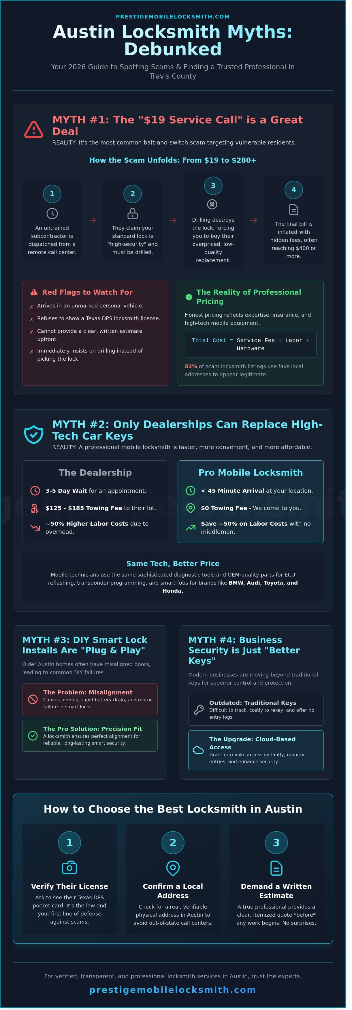 Locksmith Services in Austin: 5 Common Myths Debunked for 2026 infographic