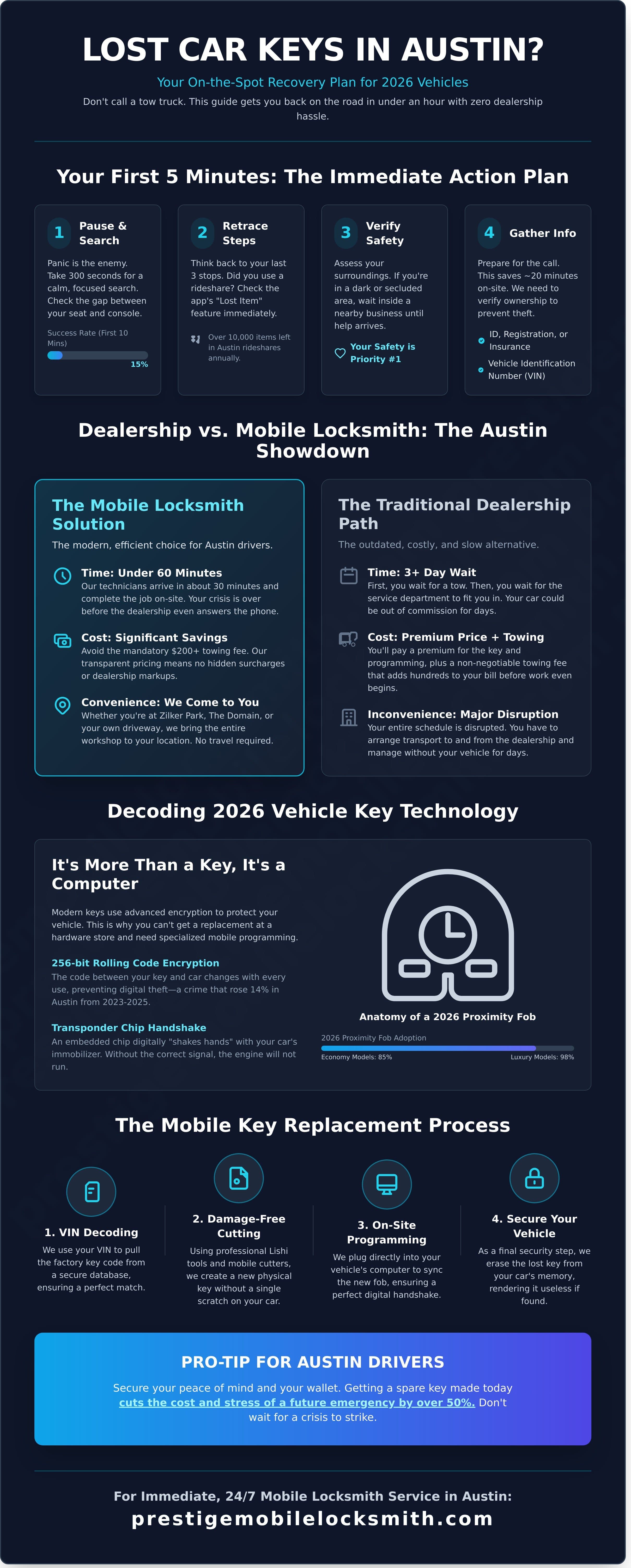 Lost Car Keys in Austin? Your Emergency Replacement Guide for 2026 infographic